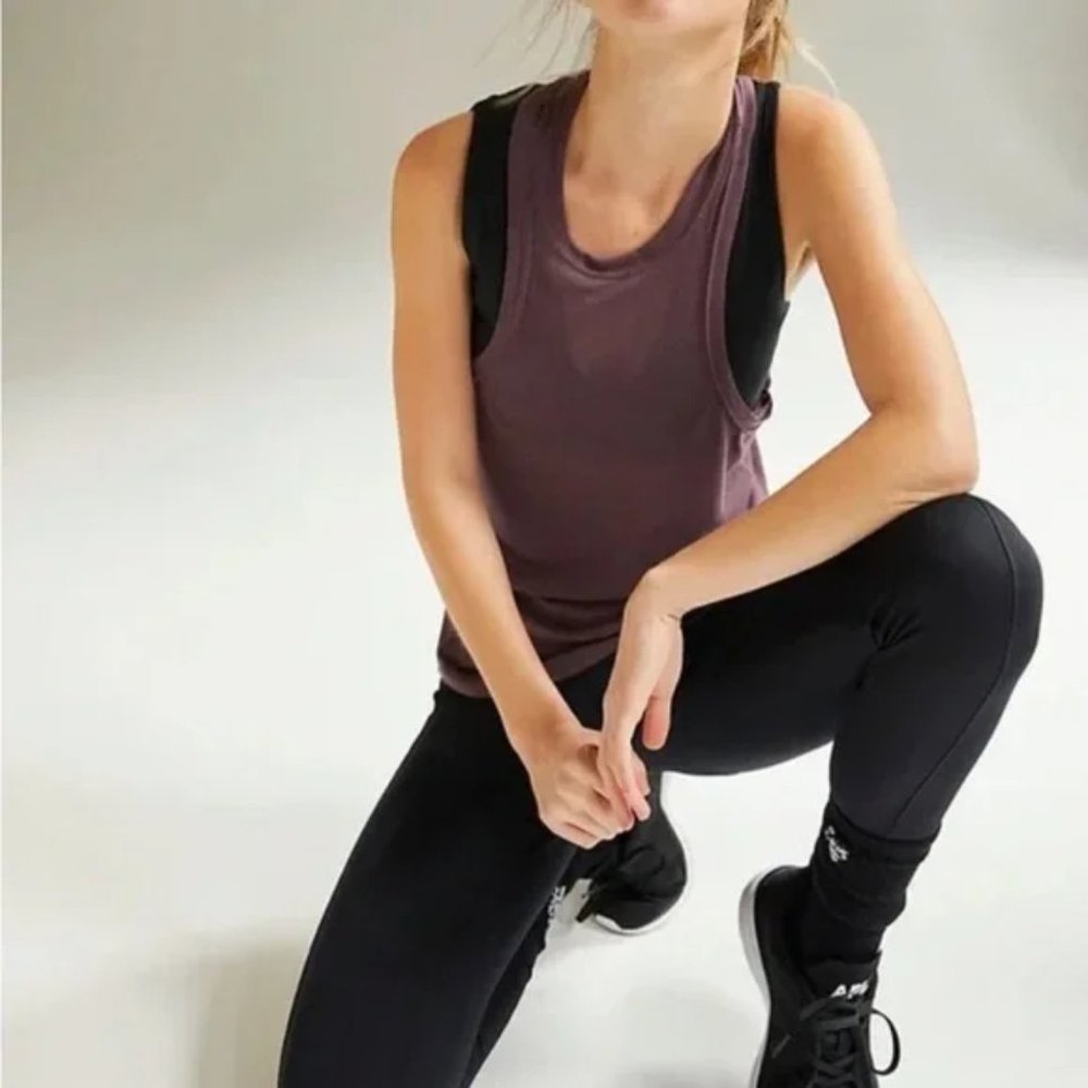 Free People Movement Very Varsity Athletic Tank in Boysenberry size XS